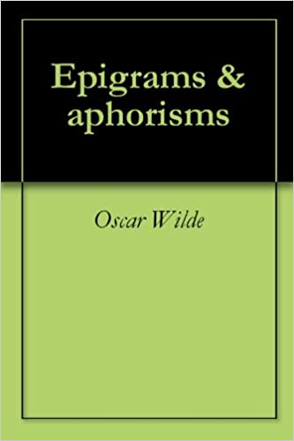 Epigrams and aphorisms